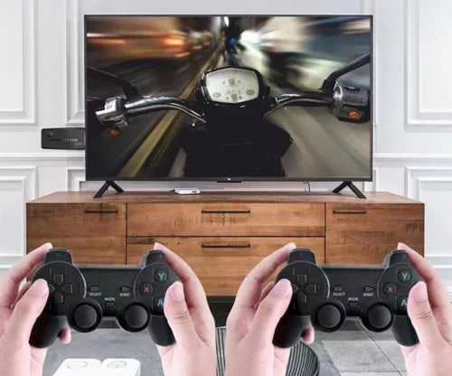 Game Stick 4k HDMI com 2 controles sem fio
