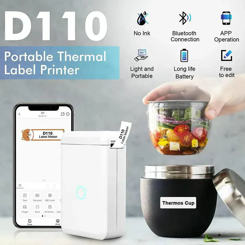 Niimbot D110 Mini impressora térmica portátil