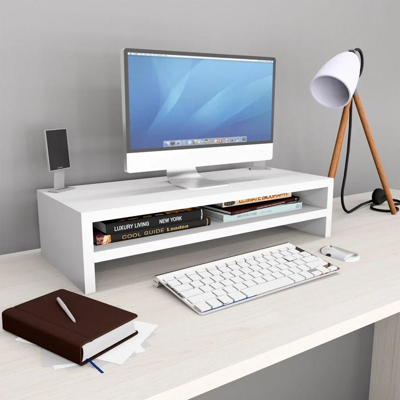 Suporte Organizador De Mesa Base Para Monitor Ergonômico Mesinha