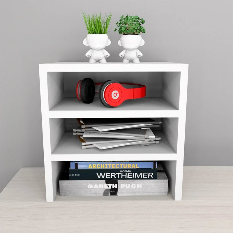 Suporte Organizador De Mesa Base Para Monitor Ergonômico Mesinha