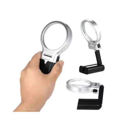 Lupa Multifuncional Com Iluminação LED