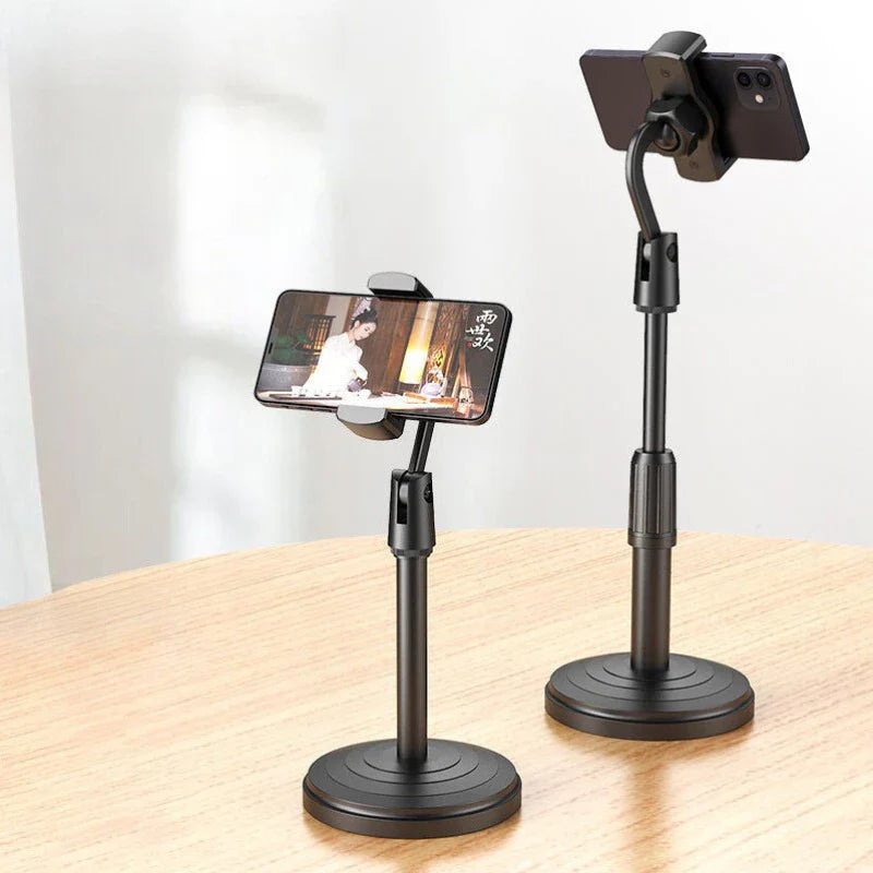 Suporte Tripé Para Mesa Com  Mini Pedestal Ajustável 360° Ideal Para Gravação de Videos