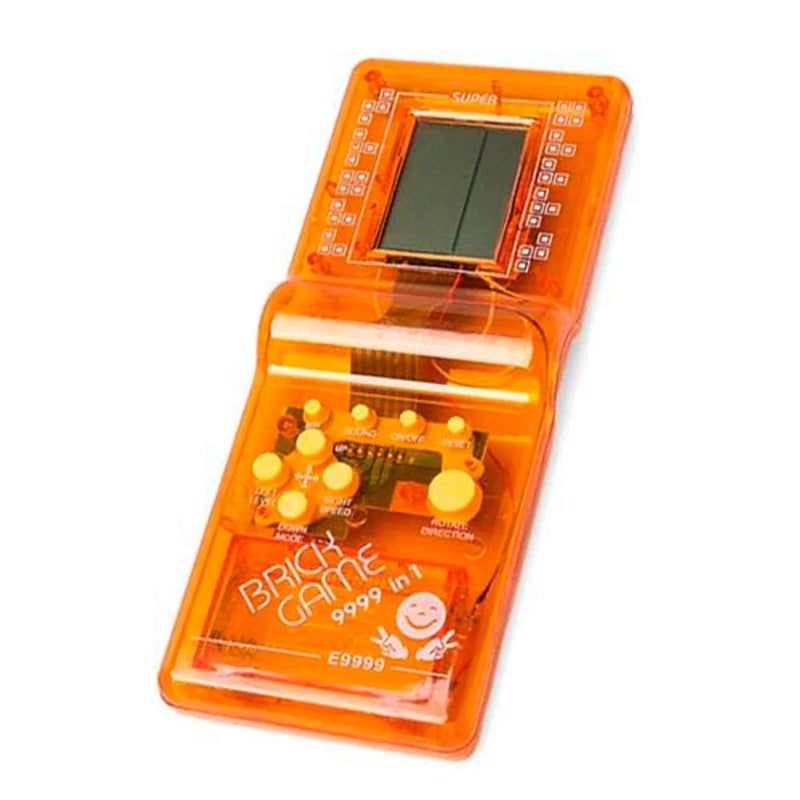 Kit Vídeo Game Portatil - Mini Game Retrô Cores Aleatórias Transparente.