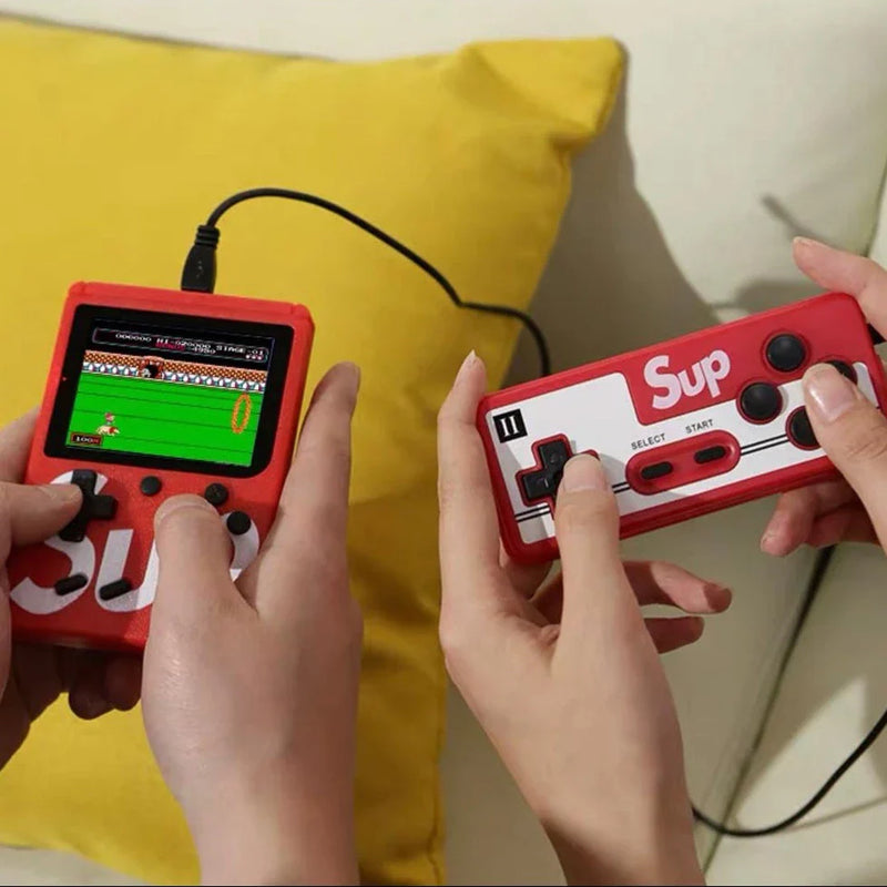 Mini Vídeo Game Clássico 400 Jogos Mini 2 Player Com Controle