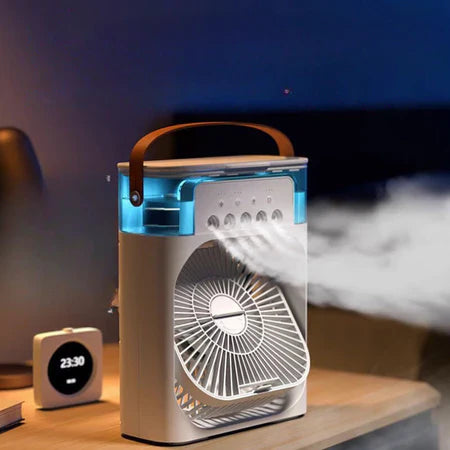 Mini Ventilador e Umidificador Portátil