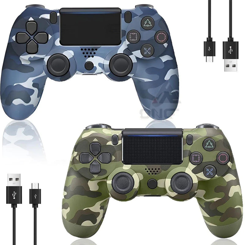 Kit 2 Controle Sem fio Ps4 Joystick Playstation Dualshock 4 Opcional  Camuflagem