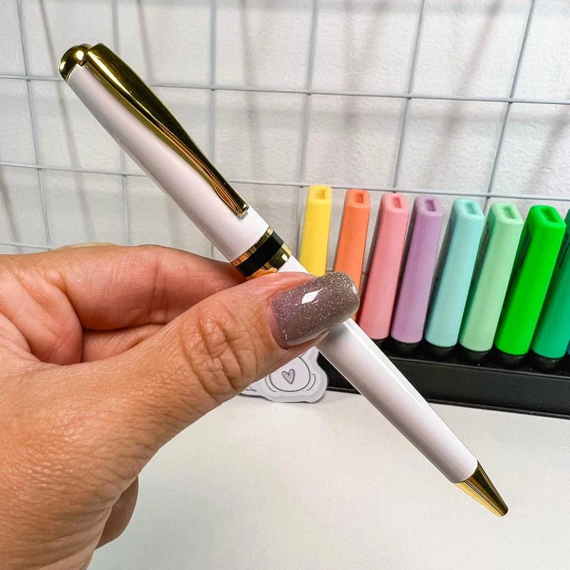 Caneta Esferográfica Luxo Retrátil Executivo Recarregável