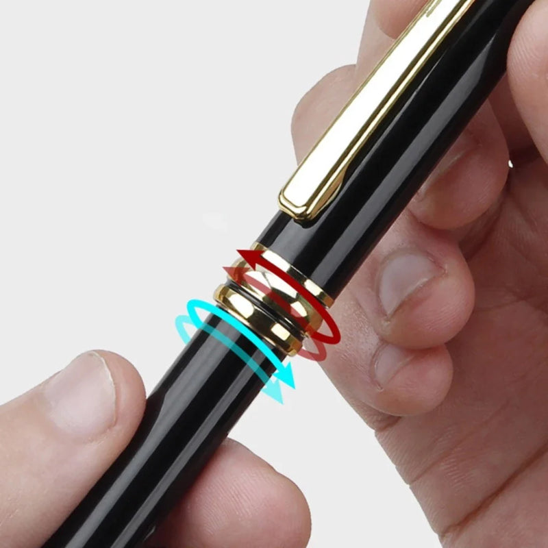 Caneta Esferográfica Luxo Retrátil Executivo Recarregável