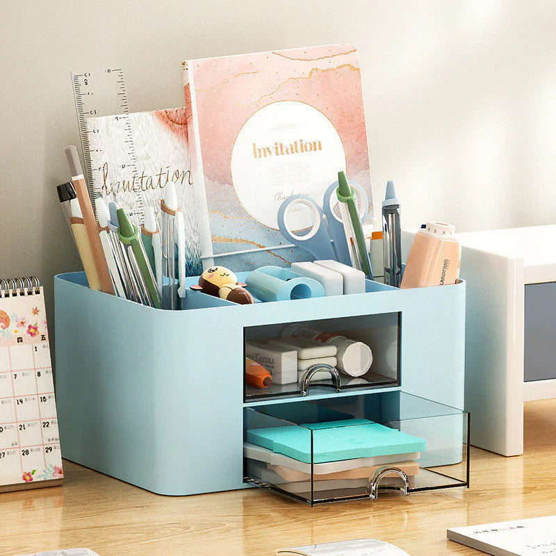 Organizador Mesa Coelho Porta Treco Caneta Gaveta/Maquiagem Escritório Multiuso