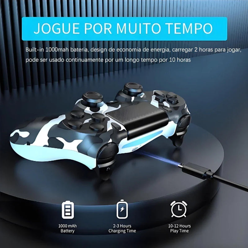Kit 2 Controle Sem fio Ps4 Joystick Playstation Dualshock 4 Opcional  Camuflagem